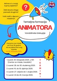 Kreće novi ciklus Temeljne formacije animatora u našoj biskupiji